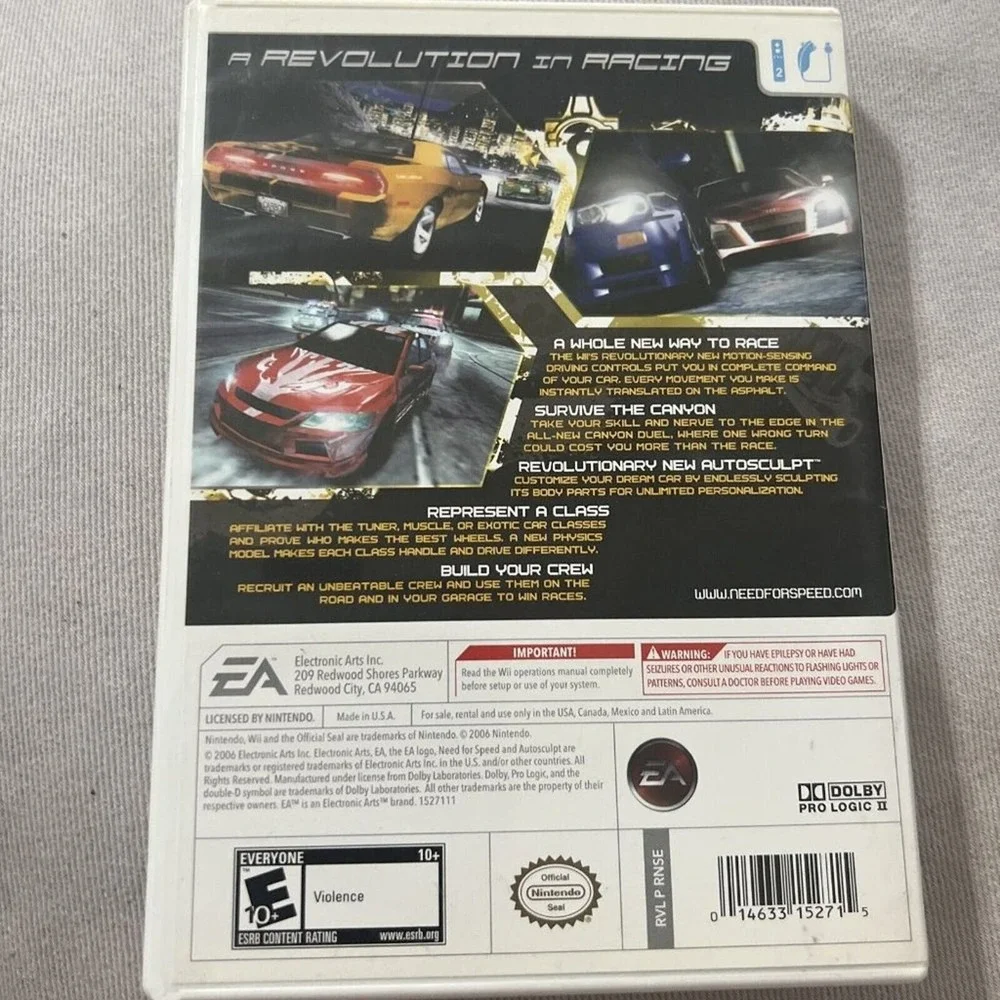 Need for Speed: Carbon‎ (Nintendo Wii, 2006)